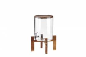 Big jar con base in acacia