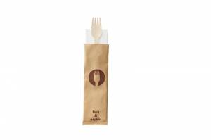 Wooden fork wrapped
