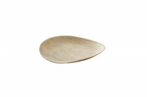 Round palm leaf plate
