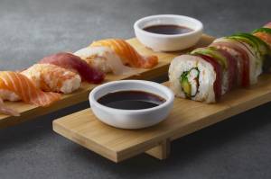 Bamboo tray with bowl