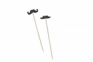 Mustache skewers