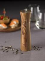 Wooden salt or pepper sleeve