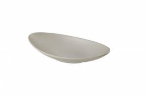 Gray oval bowl
