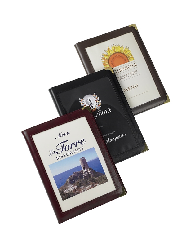 Portamenù Basic - A4 - 24x34 Cm - PVC - Bordeaux - 4+2 Buste - Foto 13